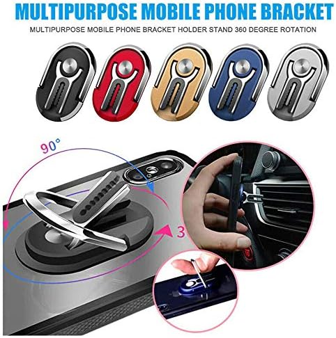 kloiu96 Universal Smartphone Car Air Vent Mount - Portable Multipurpose Mobile Phone Bracket Holder - Met al Heavy Duty Protection Non-Slip Phone Holder - Suitable for All Mobile Phone