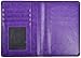 YUHAN PRETTY Leather Passport Holder Wallet Cover Case RFID Blocking Travel Wallet (Purple)