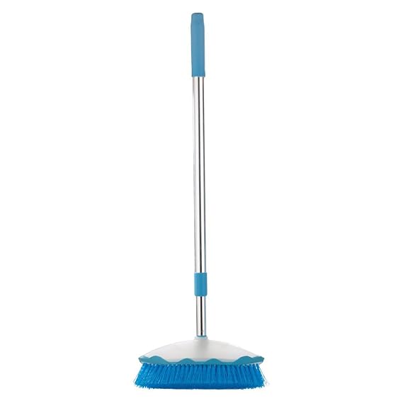 GT Gloptook Scrub Floor Broom with Long Extendable Handle