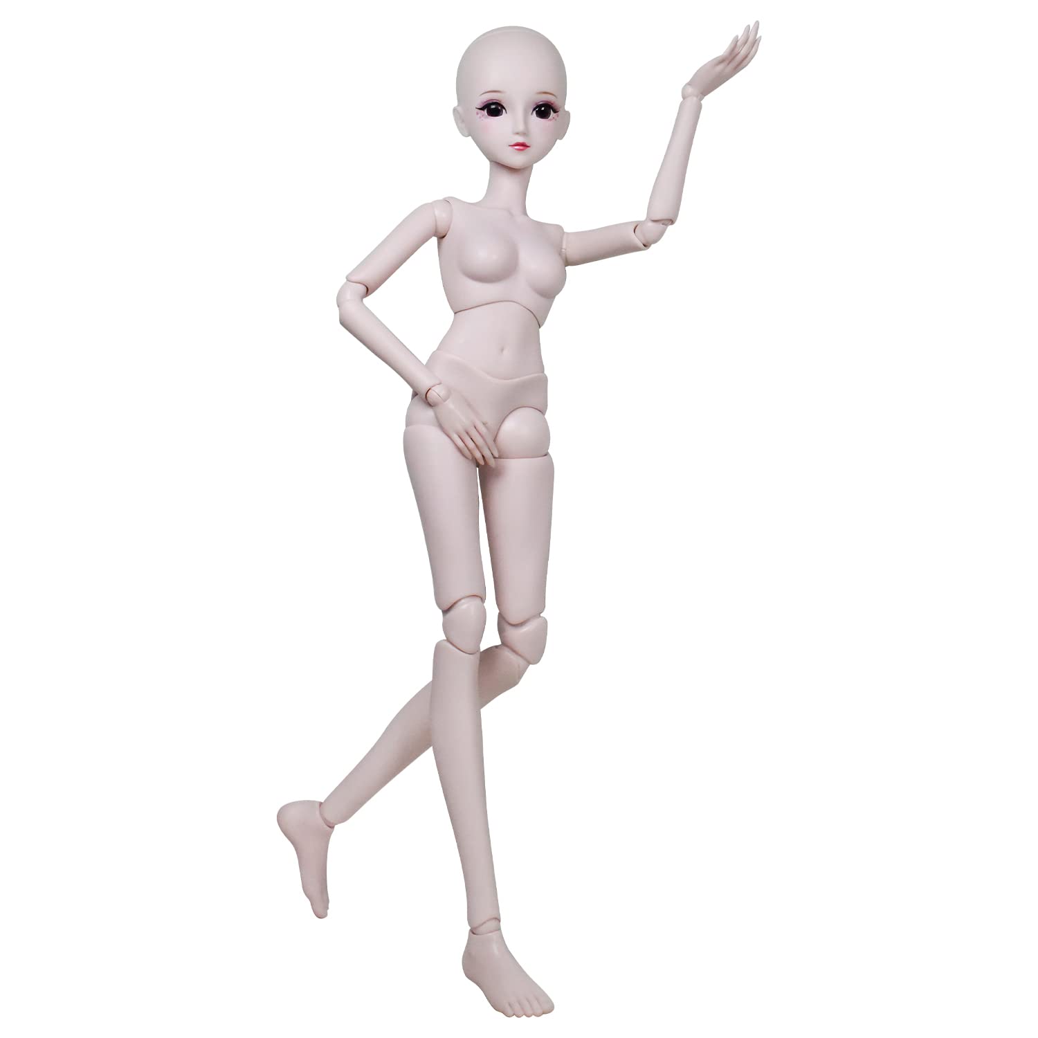 Proudoll 1/3 BJD Doll Customized Doll Body 60cm 24Inches Ball Jointed SD Dolls Joints Move PVC DIY (Freya)