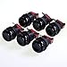Reyann 6X Black Happ Type Standard Arcade Push Button with Microswitch for Mame / Jamma / Arcade Video Games primary