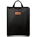 Fire Safe, Fireproof Safe Document Bag (14”x 11”) Waterproof Non-Itchy, Zipper Closure, Silicone Coated Home Security for Maximum Storage (black1)