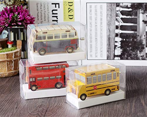 SHANYYH Music Box Wooden Vehicle Wooden Music Box Car Model Manual Music Bell Toy Children's Gift Table Decoration Music - Thumbnail 3