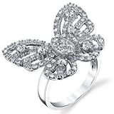 Sterling Silver 925 Mariah Carey Butterly Ring With