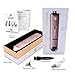 Easy Grinder Electric Spice Herb Grinder and Dispenser with Replacement Blades 2.5g Storage Chamber, Adjustable Magnetic Swing Tip, Rechargeable Battery, USB cord, and Cleaning Brush Rose Gold