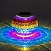 New Arrival Solar Powered Mosaic Glass Color Changing Rainbow LED Light, Rechargeable/Waterproof Night Light for Indoor or Outdoor Decorations, A Great Gift for Any Festival.(Rainbow)