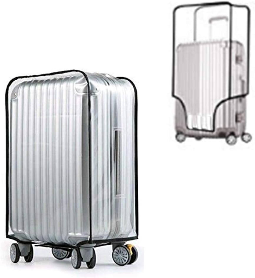 ManLee 28Inch Clear PVC Suitcase Cover Waterproof Luggage Cover Transparent Travel Trolley Case Protective Cover for Business Trip Travel School Daily Using