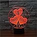 3D Illusion Night Light,USB 7 Colors Change Touch Table Desk Bedroom LED Lamp for Girls Lover's Gift & Home Decoration (I Love You)