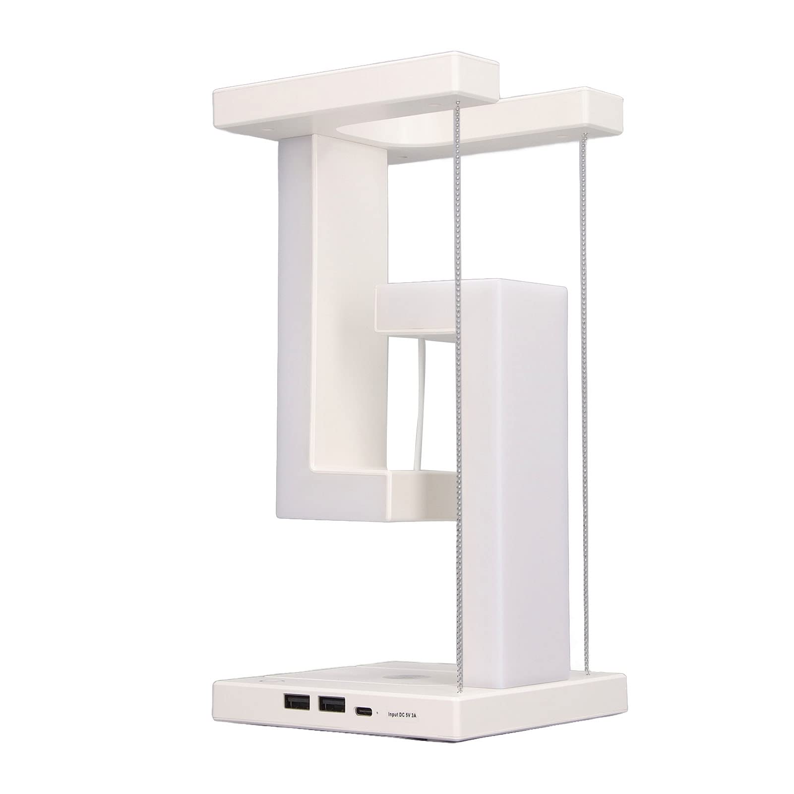 banapoy Magnetic Levitating Desk Lamp, Floating Levitation Wireless Phone Charger Nightlight with 3 Brightness, Touch Control Bedside Decor Light Wireless Charging for Home