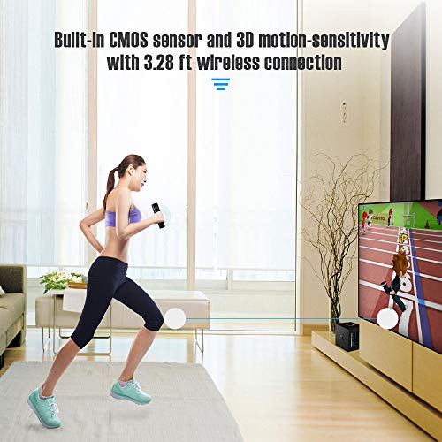 Maliralt Wii Motion Plus Controller, LP01 Wireless Wii Remote Controller and Nunchuck Joystick with Build-in Motion Plus Silicone Case and Wrist Strap for Nintendo Wii/Wii U -Black(Third-Party Made)