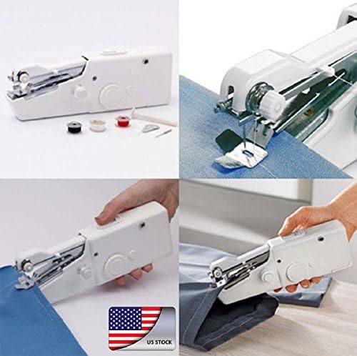 Armyshop Singer Portable Stitch Sew Hand Held Sewing Machine Quick Handy Cordless Repairs