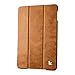 JISONCASE iPad Mini 4 Case, Leather Ultra Slim Smart-Shell Stand Cover Case with Auto Wake/Sleep for Apple iPad Mini 4 (JS-IM4-01A) (Vintage Brown)