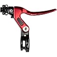 Box One Genius BMX Brake Lever with Clamp Three Cold Forged V-Point Reversible Flip Bicycle Brake Levers Adjustable Reach for Precision Control, Anodized with Laser-Etched Graphics Finish