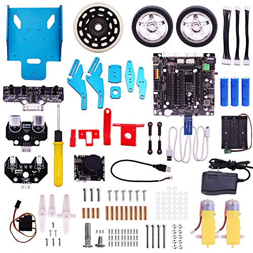 Yahboom WiFi Smart Robot Car Learning Kit for Raspberry Pi 3B+ Programming Robotics Vehicle Kit Camera Video Wireless Electronic Toys with Detail Manual(Raspberry Pi not Include)