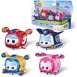 Super Wings Transformations Supercharged Dizzy Pet, figura di gioco per bambini alta circa 6 cm, figura di aeroplano e robot giocattolo per bambini e bambine di 3 anni e oltre