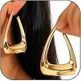 Large Triangle Earrings for Women Geometric Drop Dangle Earrings Geometric Gothic Earrings Earrings Women's Punk Jewelry