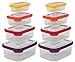 Joseph Joseph Nest Storage Plastic Food Storage Containers Set with Lids Airtight Microwave Safe, 16-Piece