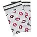 25 Pack 6x10 Pink Lips Kisses Poly Bubble Mailers Padded Shipping Envelopes Bags with Custom Designer Printed Boutique Pattern and Self Seal Adhesive Strip - Large Heavy Duty Waterproof Bulk Combo
