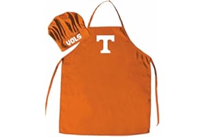 Pro Specialties Group NCAA Tennessee Volunteers Men's Chef Hat with Apron, Full Color Team Logo, One Size, IncLS0279379