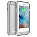 iPhone 6S Battery Case, iPhone 6 Battery Case, ZVOLTZ ZT6 Series Charger Charging Case for iPhone 6 and 6s (4.7 Inches) [1 Year WARRANTY] - [Silver/Clear] - 3100mAh [Apple MFI Certified]
