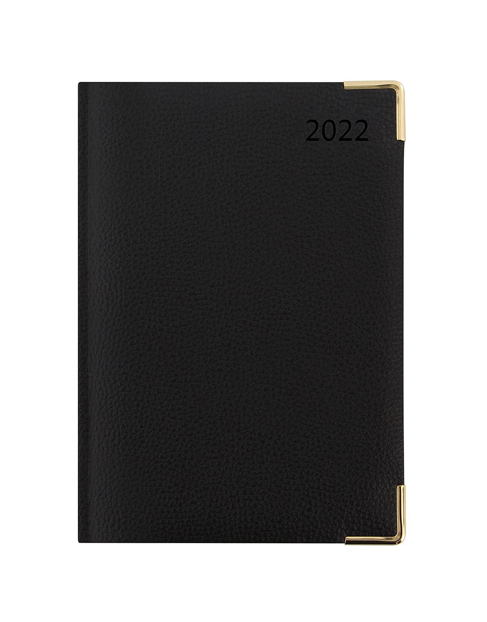 Letts of London Connoisseur A5 Week to View 2022 Diary - Black, 22-TC3XBK