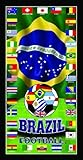 Brazil World Cup Soccer Team Flag Penta Campeon Soccer World Cup 2014 Soccer Wonder Beach Towel