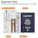 Fintie Passport Holder, Slim Travel Wallet RFID Blocking Card Case Cover Passport Cover Protector Essentials with Credit Card Slots for Women/Men, Marble