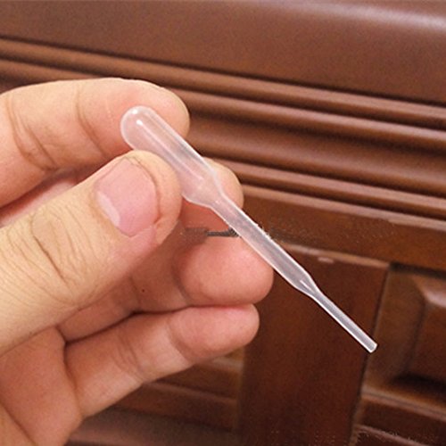 Mydio 0.2ml Plastic Disposable Transfer Pipettes Eye Dropper,Pack of 200