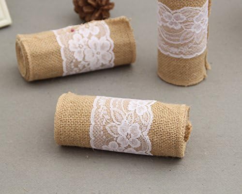 6pcs/lot Hessian Jute Burlap Chair Sashes Jute Chair Tie Bow Rustic Wedding Decoration