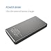 1byone 6,000 mAh Dual USB Ports Portable Charger, Compact External Battery Power Bank with LED Display & Diamond Pattern for Smartphones, Black