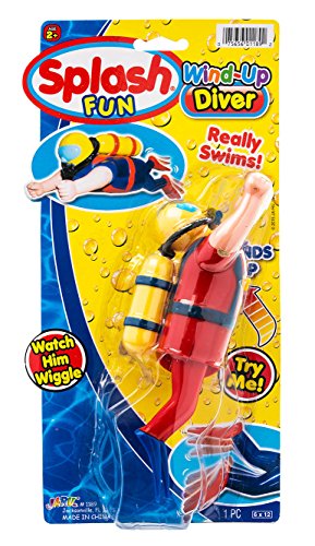 Scuba Diver Pool Toy by 2GoodShop | Pool Bath Toys Wind-Up Diver that Wiggles and Float | Item #1189 - Thumbnail 6