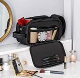Elviros Water-Resistant PU Leather Toiletry Bag Men Large Travel Organizer view 8