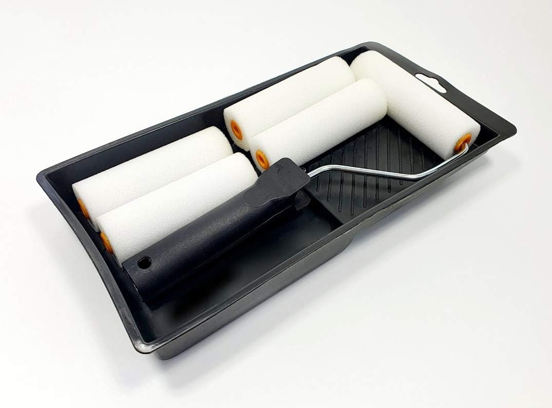 U-Excel 11-Piece Kit for Smooth Painting 4 Inch Foam Roller and Medium Pile Roller Set including Roller Frame Handle - Image 3