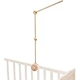 EstyFanZ Crib Mobile ARM - Rotating Wooden Mobile Arm for Crib 33-inch Baby Mobile Hanger Nursery Mobile Stand for Crib