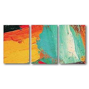 3 Panel Canvas Wall Art Abstract Oil Painting Pictures Home Wall Decorations for Bedroom Living Room Paintings Canvas Prints Framed - 16"x24" x 3 Panels