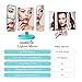 EASEHOLD Makeup Vanity Mirror with 38 Bright LEDs Soft Natural 1X/2X/5X/10X Magnifying Ultra-Thin Stable Base Portable 180 and 90 Rotation Touch Screen Dual Power Supply Upgraded Version III