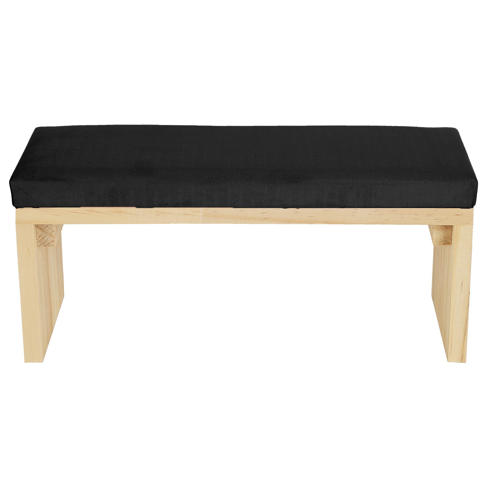 Soft PU Leather Nail Art Hand Rest for Manicure Salon Wooden Stand Ergonomic Pillow Black