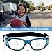 Elemart Unisex Kids Sport Glasses Anti-fog Protective Safety GogglesAdjustable Strap for Basketball Football Hockey Rugby Baseball Soccer Volleyball and More (Blue)