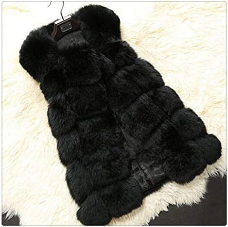 Female Fur Waistcoat Winter Warm Faux Fox Fur Vest Women High-Grade Coat