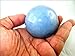 Jet Angelite 45 - 50 mm Ball Sphere Gemstone A+ Hand Carved Crystal Altar Healing Devotional Focus Spiritual Chakra Cleansing Metaphysical Jet International Crystal Therapy Booklet