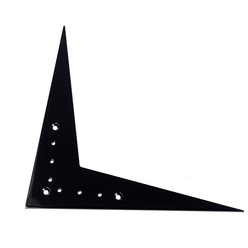 Alnicov Large 6-String Flying V-Style Guitar Bridge Tailpiece Compatible For Flying V Guitar Parts Accessories (Black)