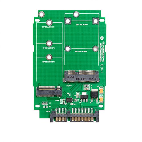 M.2 B-Key SATA or Mini-SATA mSATA SSD to SATA III 2.5 Adapter, Convert mSATA or M.2 SATA SSD to a 2.5
