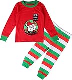 BlcSwan Baby Boy Girl Christmas Santa 2 Pcs Pajamas Set Shirt + Pants (12M-7Y)