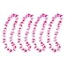 Hawaiian Ruffled Simulated Colorful Luau Silk Flower Leis Necklaces for Tropical Island Beach Theme Party Event, Birthday Supplies, Costume (50 Pack)