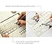 JUSLIN Pack of 6 Stainless Steel Portable Drawing Painting Stencils Scale Template Sets Graphics Stencils for Scrapbooking