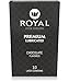 Royal Ultra-Thin Latex Condoms - Chocolate Flavored and Lubricated - Strong, Non-Toxic Latex - All Natural, Organic, Vegan, No Cruelty Contraceptive - Snug Fit, Accurate Sizing - 10 Pack
