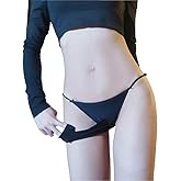 FASXIR Sexy Ice Silk Panties Low-waisted Bikini Thong Breathable Seamless Pouch Briefs Underwear for Women Men