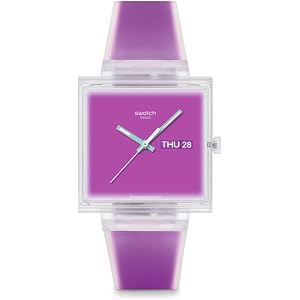 Swatch Square Unisex Casual Watch Bio-sourced Quartz Water Resistant