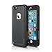 Waterproof Case for iPhone 6 Plus/iPhone 6s Plus, [Newest Version] Merit IP68 Certified Waterproof Shockproof Snow-Proof Dirt-Poof Protective Case Cover for iPhone 6 plus/6s Plus 5.5 inch (Black)