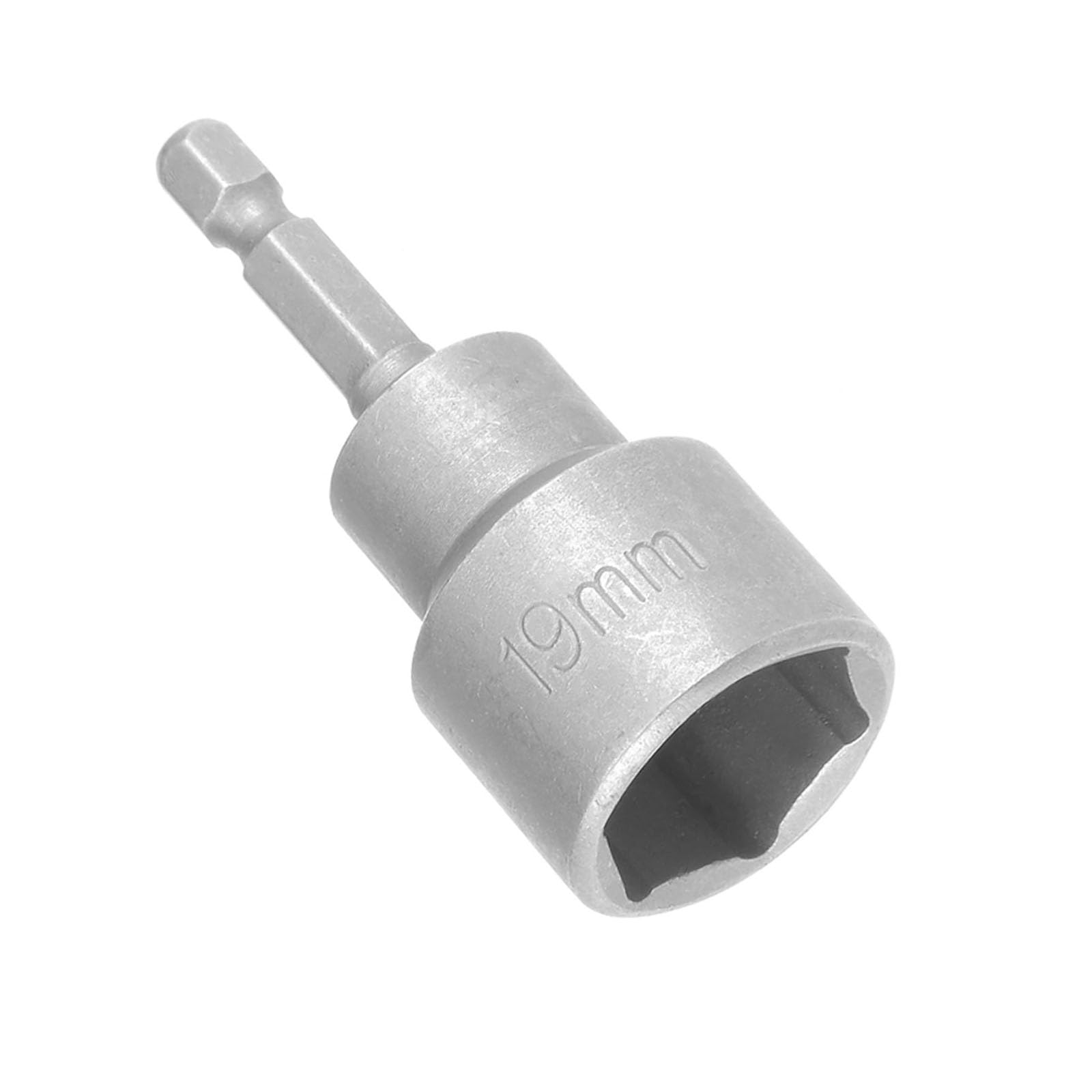 TOP-VIGOR 19mm Nut Setter Driver Drill Bit Set, 1/4 inch Hex Shank Quick Change, 65mm Length Metric Nut Driver Set for Woodworking, Auto Repairing, Machine Maintenance, Furnitures